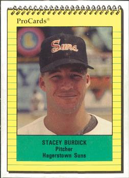 1991 ProCards #2448 Stacey Burdick Front