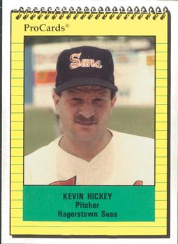 1991 ProCards #2450 Kevin Hickey Front
