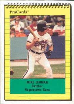 1991 ProCards #2459 Mike Lehman Front