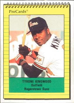 1991 ProCards #2467 Tyrone Kingwood Front