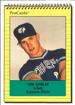 1991 ProCards #2487 Tom Quinlan Front