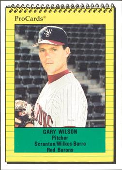 1991 ProCards #2539 Gary Wilson Front