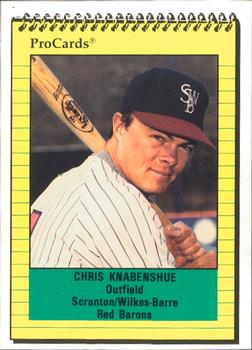 1991 ProCards #2551 Chris Knabenshue Front