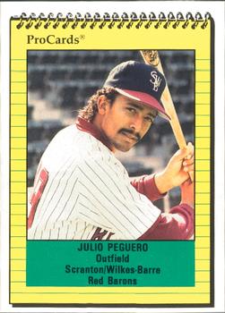 1991 ProCards #2553 Julio Peguero Front