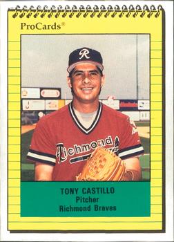 1991 ProCards #2560 Tony Castillo Front
