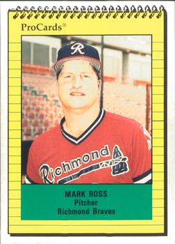 1991 ProCards #2567 Mark Ross Front