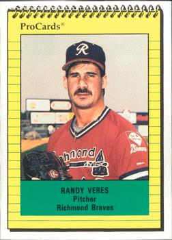 1991 ProCards #2570 Randy Veres Front