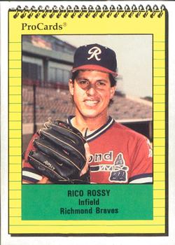 1991 ProCards #2578 Rico Rossy Front