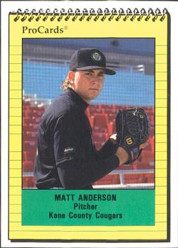 1991 ProCards #2650 Matt Anderson Front
