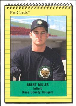 1991 ProCards #2665 Brent Miller Front
