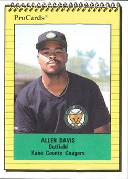 1991 ProCards #2668 Allen Davis Front