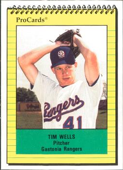 1991 ProCards #2688 Tim Wells Front
