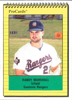 1991 ProCards #2696 Randy Marshall Front
