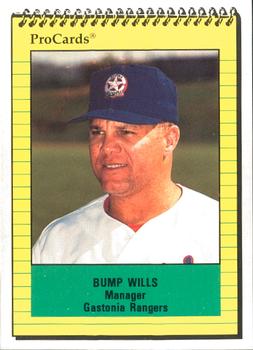 1991 ProCards #2704 Bump Wills Front