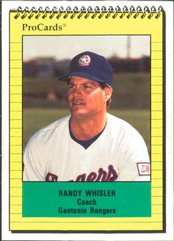1991 ProCards #2707 Randy Whisler Front