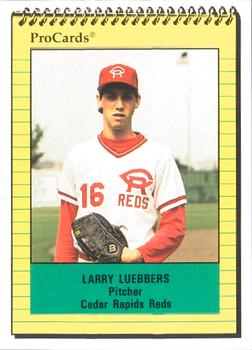 1991 ProCards #2716 Larry Luebbers Front