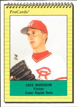 1991 ProCards #2717 Greg Margheim Front