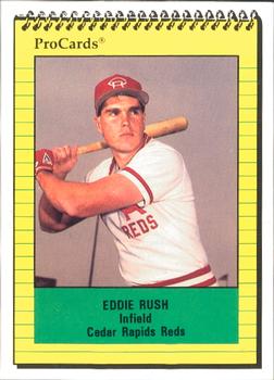 1991 ProCards #2729 Eddie Rush Front