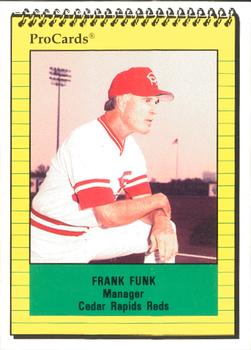 1991 ProCards #2735 Frank Funk Front