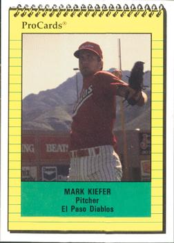 1991 ProCards #2744 Mark Kiefer Front