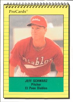 1991 ProCards #2748 Jeff Schwarz Front