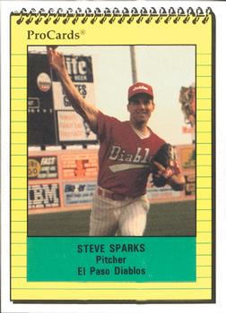 1991 ProCards #2749 Steve Sparks Front