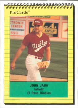 1991 ProCards #2756 John Jaha Front