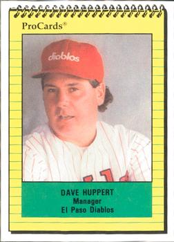 1991 ProCards #2762 Dave Huppert Front