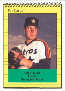 1991 ProCards #2792 Dave Allen Front