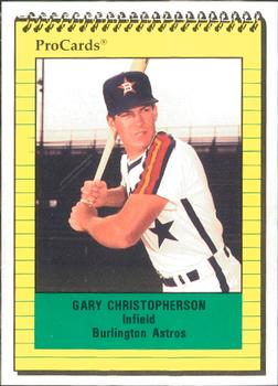 1991 ProCards #2808 Gary Christopherson Front