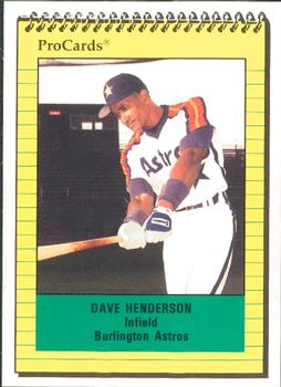 1991 ProCards #2809 David S. Henderson Front
