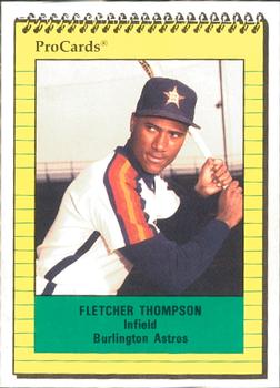 1991 ProCards #2812 Fletcher Thompson Front