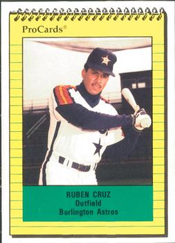 1991 ProCards #2813 Ruben Cruz Front