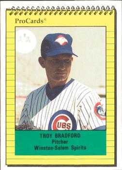 1991 ProCards #2820 Troy Bradford Front