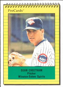 1991 ProCards #2822 Sean Cheetham Front
