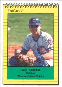 1991 ProCards #2831 Mike Gabbani Front