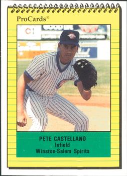 1991 ProCards #2834 Pete Castellano Front