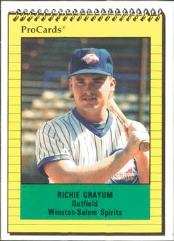 1991 ProCards #2841 Richie Grayum Front