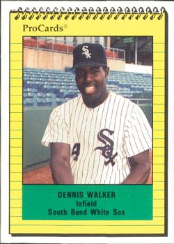 1991 ProCards #2866 Dennis Walker Front