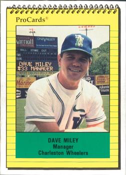 1991 ProCards #2902 Dave Miley Front
