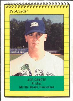 1991 ProCards #2939 Joe Ganote Front