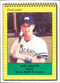 1991 ProCards #2951 Andy Carlton Front
