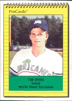 1991 ProCards #2954 Tim Hyers Front