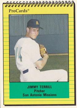 1991 ProCards #2974 Jimmy Terrill Front