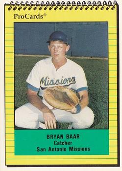 1991 ProCards #2978 Bryan Baar Front