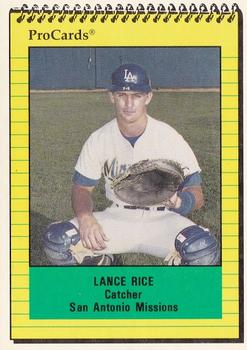 1991 ProCards #2979 Lance Rice Front