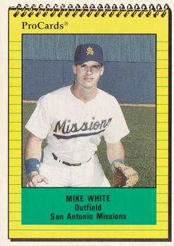 1991 ProCards #2990 Mike White Front