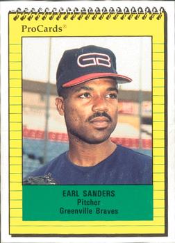 1991 ProCards #2999 Earl Sanders Front