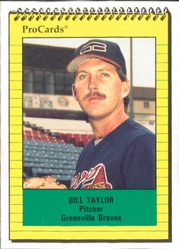 1991 ProCards #3000 Billy Taylor Front