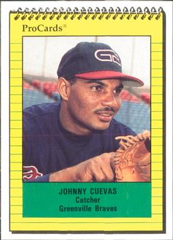 1991 ProCards #3005 Johnny Cuevas Front